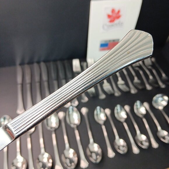 35pcs Heritage Stainless Steel 18/8 Cutlery Forks Knives Spoons Made In Korea - Picture 1 of 16